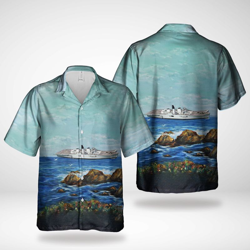 Royal Navy HMS Invincible (R05) Hawaiian Shirt