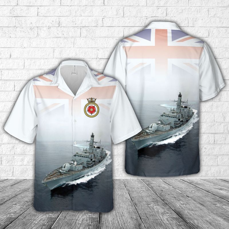 Royal Navy HMS Daring D32 Type 45 destroyer Hawaiian Shirt