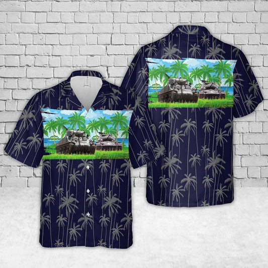 US Army M4A3 Sherman Hawaiian Shirt