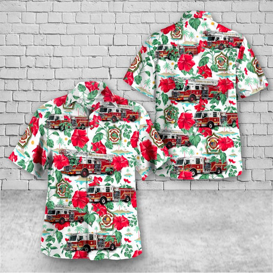 Arkansas Jonesboro Fire Department Hawaiian Shirt