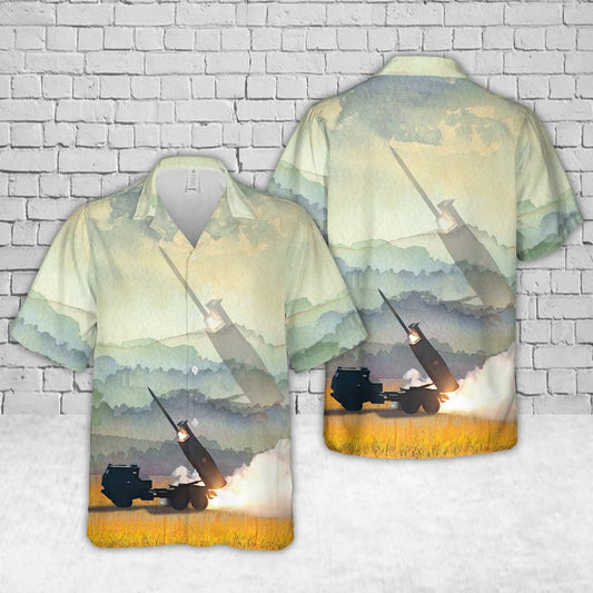 US Marine Corps M142 HIMARS Hawaiian Shirt