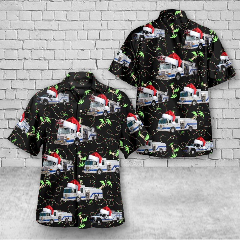 DeLand, Volusia County, Florida, Deland Fire Department Christmas Hawaiian Shirt