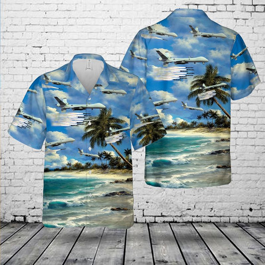 US Air Force General Atomics MQ-9 Reaper Hawaiian Shirt