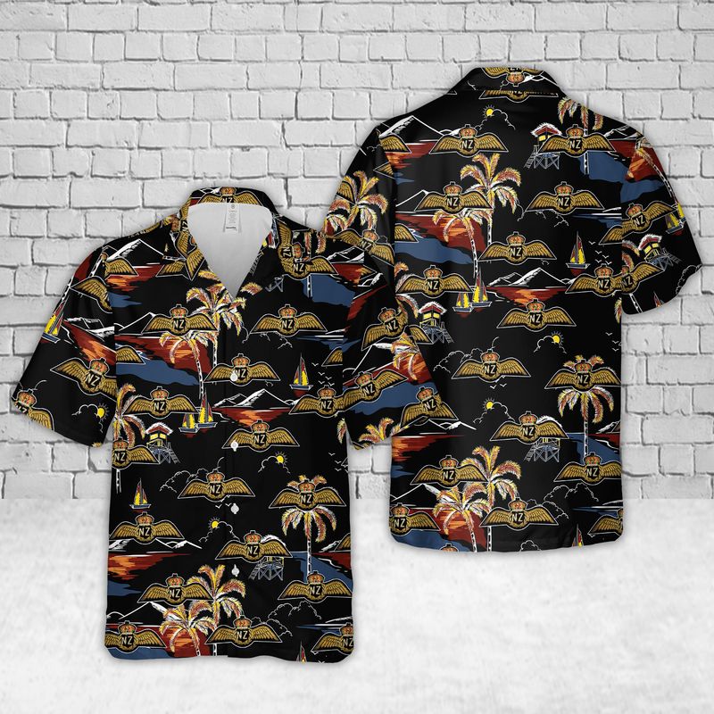 Royal New Zealand Air Force (RNZAF) Pilot Wings Hawaiian Shirt