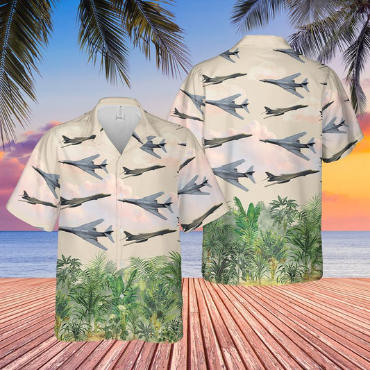 US Air Force Rockwell B-1 Lancer Hawaiian Shirt