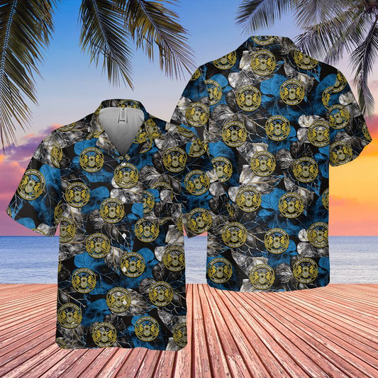 US Navy Diver Pocket Hawaiian Shirt