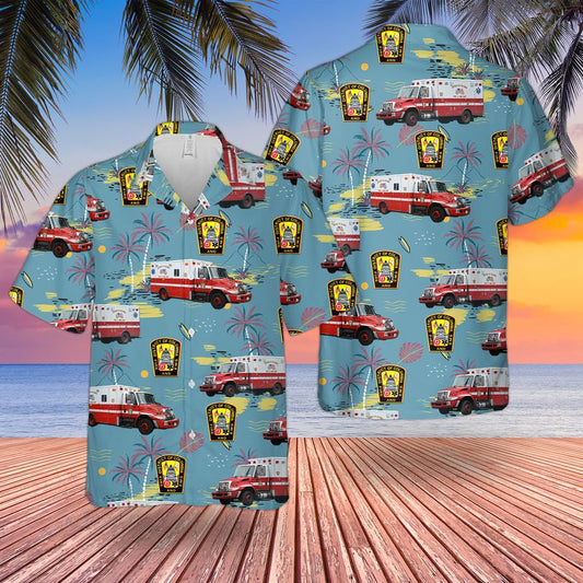 District of Columbia Fire And EMS Hawaiian Shirt