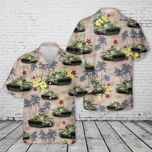 US Army M48A3 Patton Hawaiian Shirt