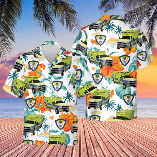 North Carolina Gaston County EMS Hawaiian Shirt
