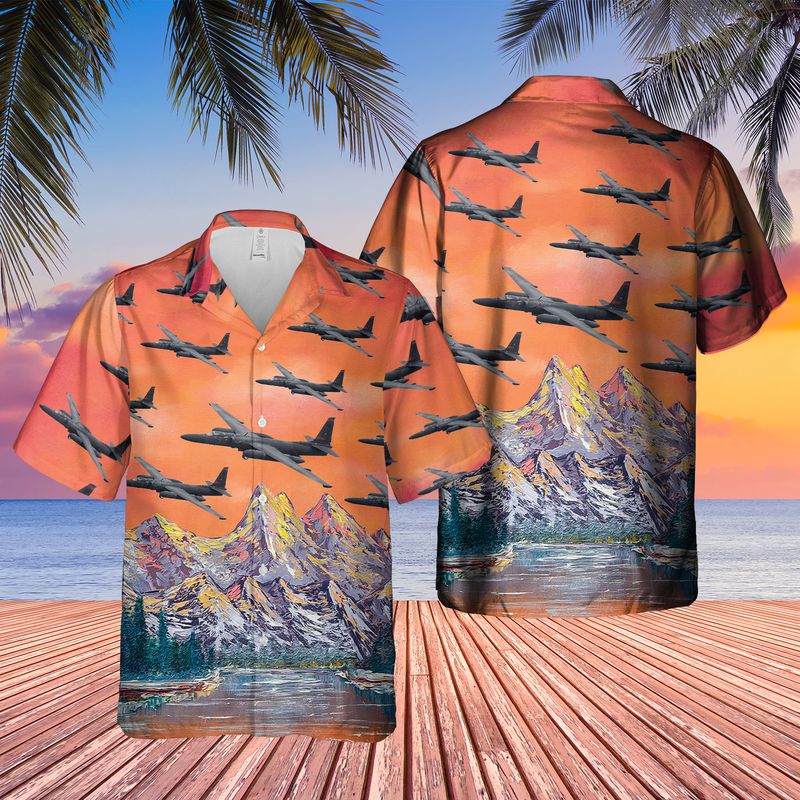 US Air Force Lockheed U-2S Dragon Lady Hawaiian Shirt