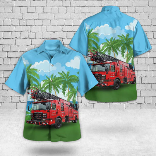 Cincinnati, Ohio, Forest Park Fire Department Hawaiian Shirt