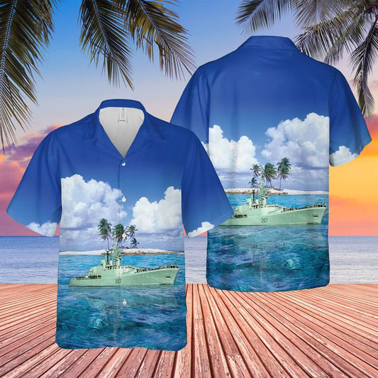 Royal Canadian Navy HMCS Skeena (DDH 207) Hawaiian Shirt