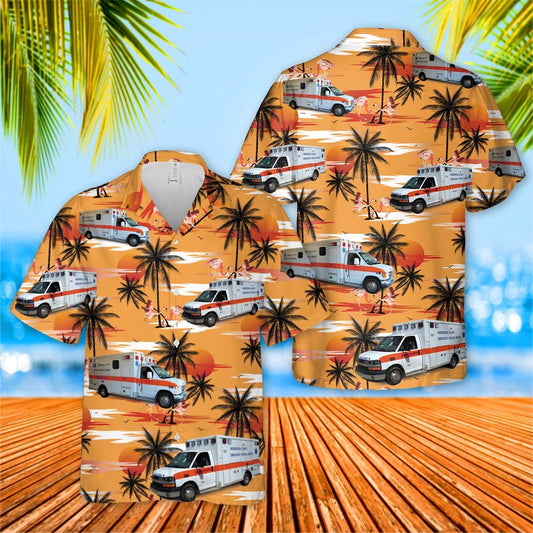 Henderson County EMS Hawaiian Shirt