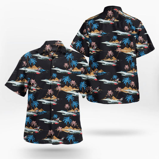 South Dakota Air National Guard 114th Fighter Wing 70th Anniversary Block 40 F-16C/D Fighting Falcon Hawaiian Shirt
