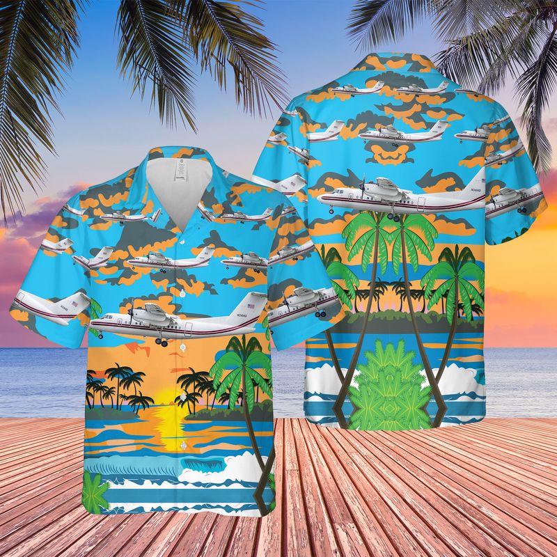 US Army DeHavilland DHC-7-102 Dash 7 Hawaiian Shirt