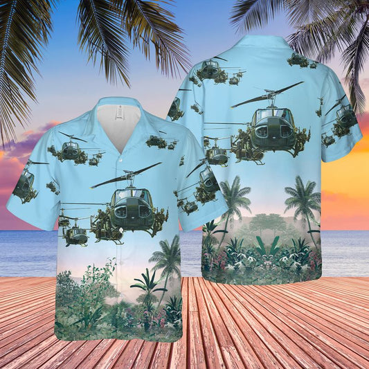 US Army Bell UH-1 Huey Hawaiian Shirt