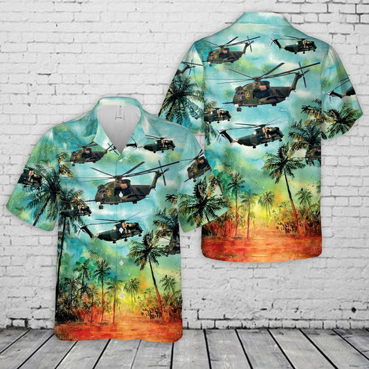 US Air Force HH-53 Super Jolly Green Giant Hawaiian Shirt