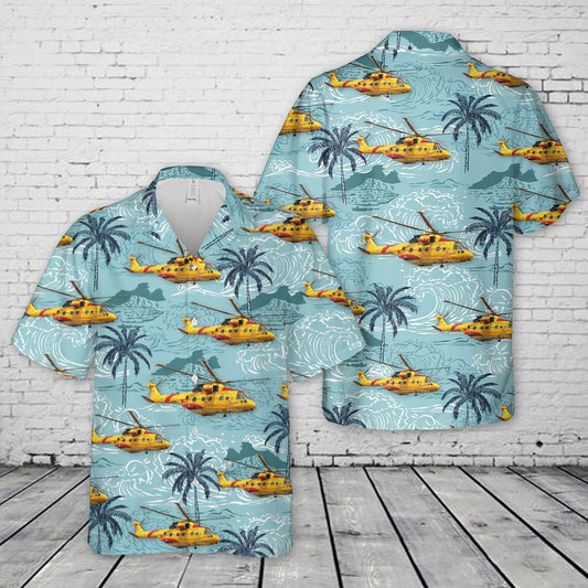 Canadian Search and Rescue AgustaWestland CH-149 Cormorant Hawaiian Shirt