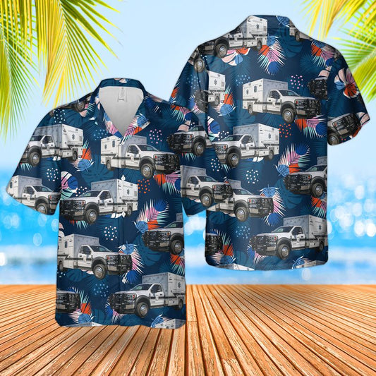 Texas Gonzales County ESD #1 EMS Hawaiian Shirt