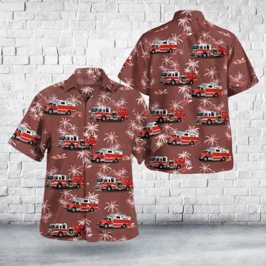 Gladstone, New Jersey, Pepack & Gladstone Fire Department Hawaiian Shirt