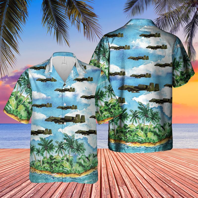 US Air Force A-10 Thunderbolt II Hawaiian Shirt