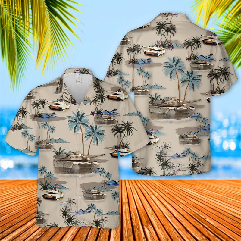 US Army M1A1 ABrams Tank Hawaiian Shirt – WiSuFu