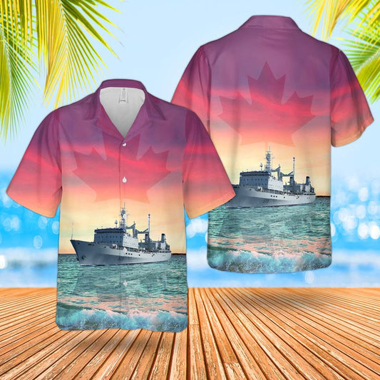 Royal Canadian Navy RCN HMCS Protecteur (AOR 509) Protecteur-class replenishment oiler Hawaiian Shirt