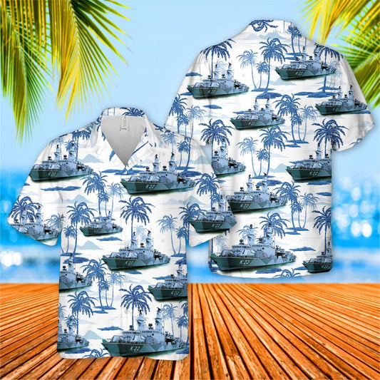 Swedish Navy HSwMS Gavle (K22) Hawaiian Shirt