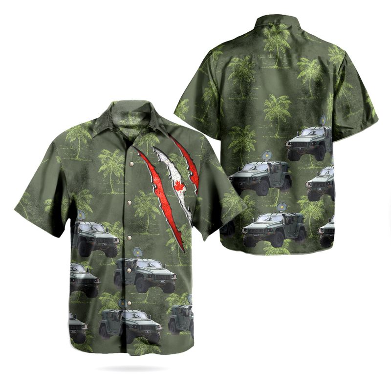 Canadian Army Light Utility Vehicle LUV The Thales Hawkei Hawaiian Shirt