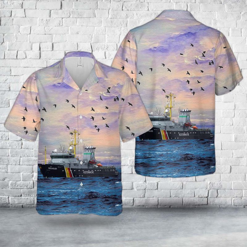 German Federal Coast Guard FSB Seeadler Hawaiian Shirt
