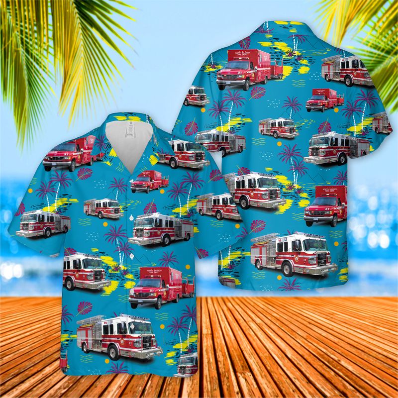 North Saanich Fire Department Hawaiian Shirt