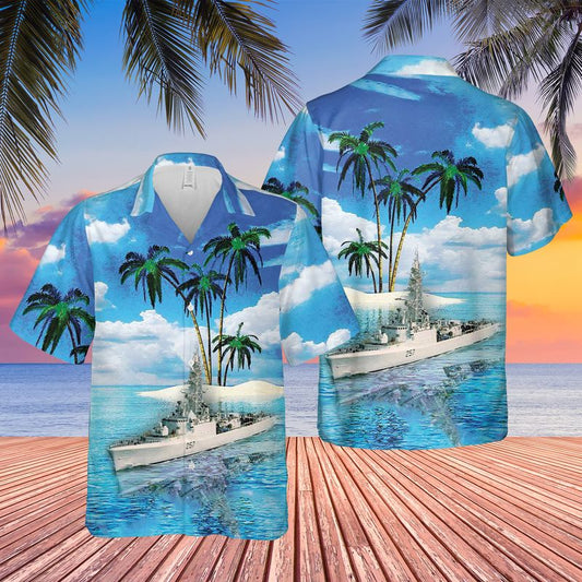 Royal Canadian Navy HMCS Restigouche (DDE 257) Hawaiian Shirt