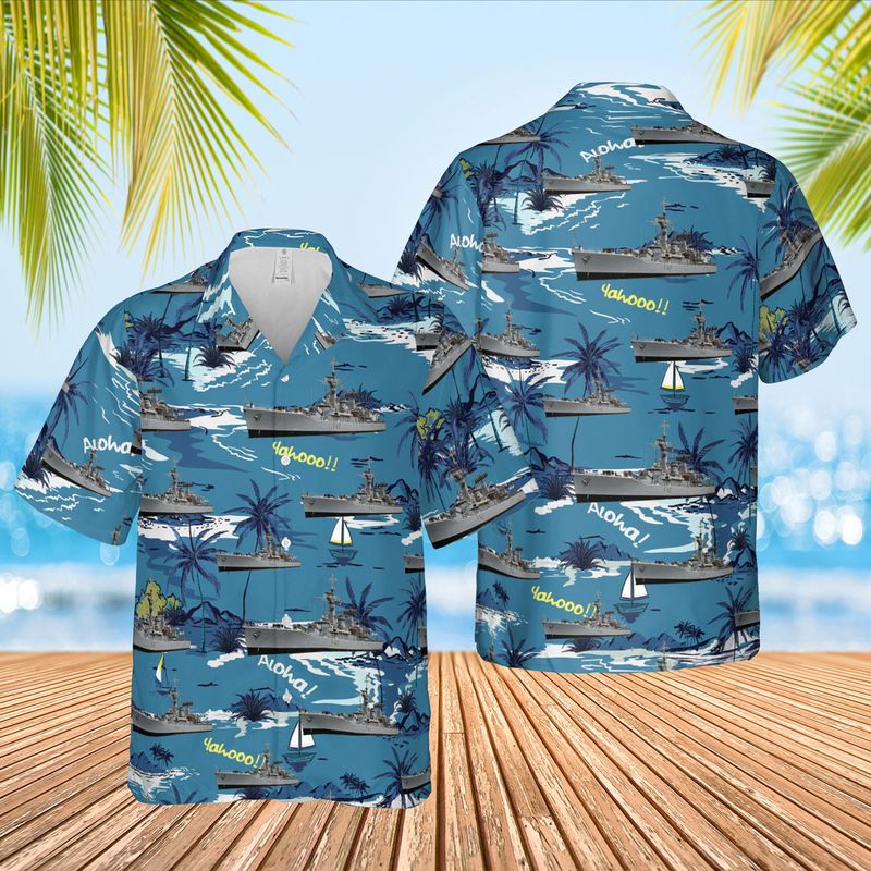 Royal Navy HMS Phoebe (F42) Hawaiian Shirt