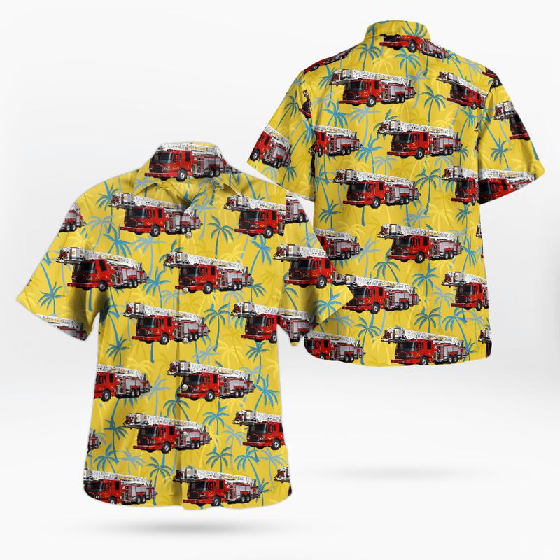 Detroit Fire Department Ladder Hawaiian Shirt