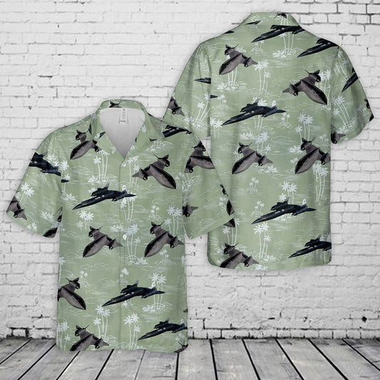 US Air Force Lockheed SR-71 Blackbird Hawaiian Shirt