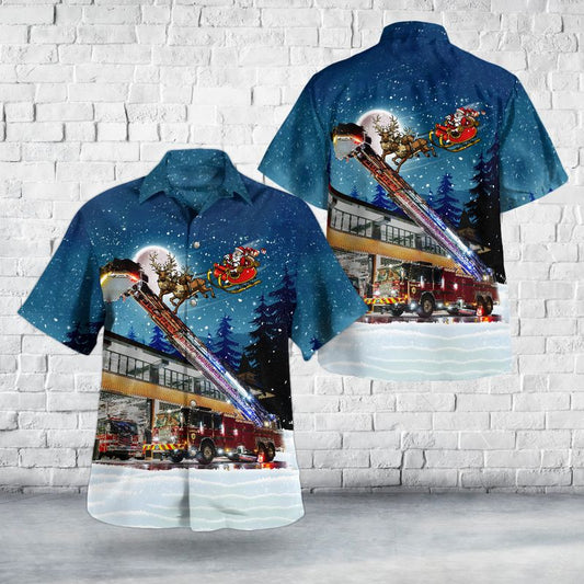 Walpole, Massachusetts, Walpole Fire Department Christmas Hawaiian Shirt