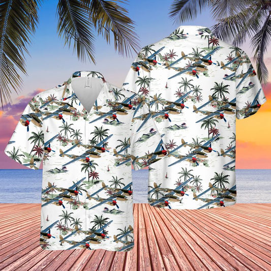 Us Air Force Lockheed P-38 Lightning Hawaiian Shirt