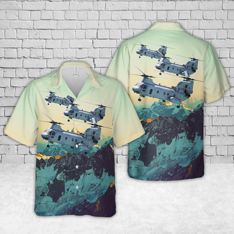 US Marine Corps CH-46 of HMM-364 Hawaiian Shirt