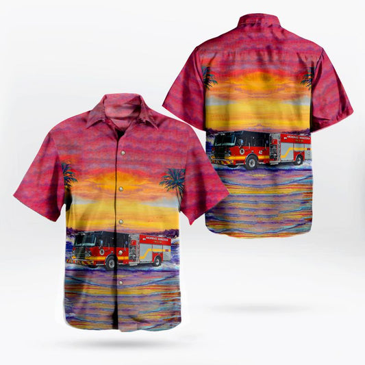 Anchorage Middletown Fire & EMS Hawaiian Shirt