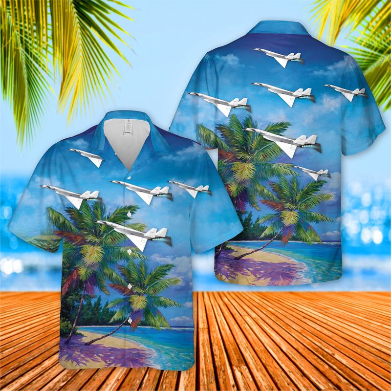 US Air Force North American XB-70 Valkyrie Hawaiian Shirt