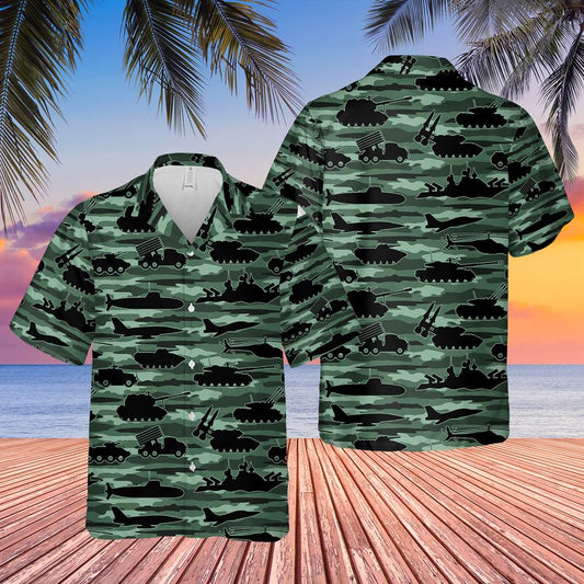 Us Army Equipment Hawaiian Shirt