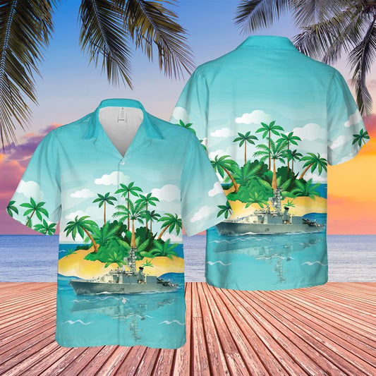 Royal Canadian Navy HMCS Huron (DDG 281) Hawaiian Shirt