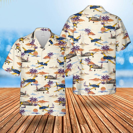 US Air Force Vultee BT-13 Valiant Hawaiian Shirt