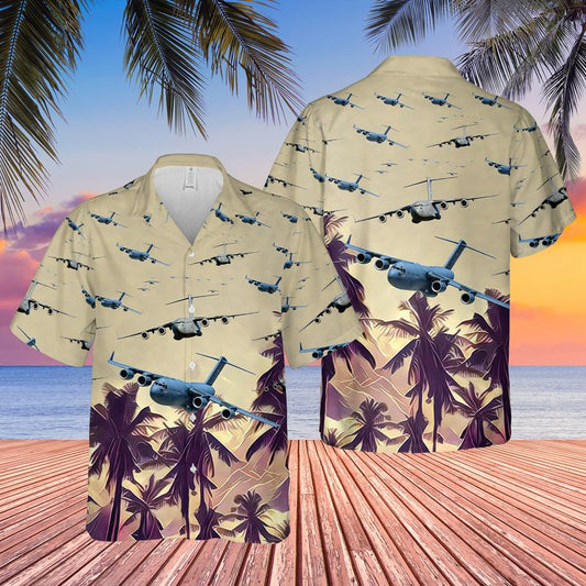 US Air Force Boeing C-17 Globemaster III Hawaiian Shirt