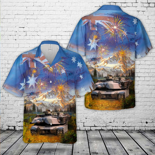 Australia Day, Australian Army M1A1 Abrams Hawaiian Shirt