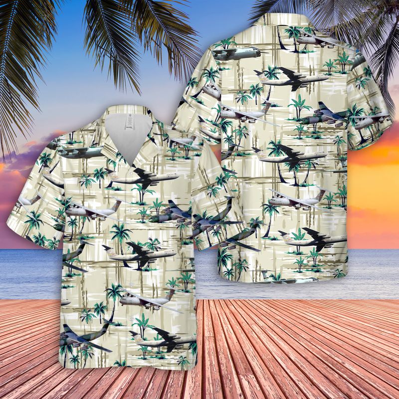 US Air Force Lockheed C-141B Starlifter Hawaiian Shirt