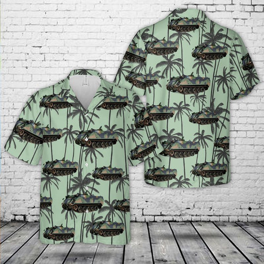 Connecticut Army National Guard M113 Armored Personnel Carrier Hawaiian Shirt