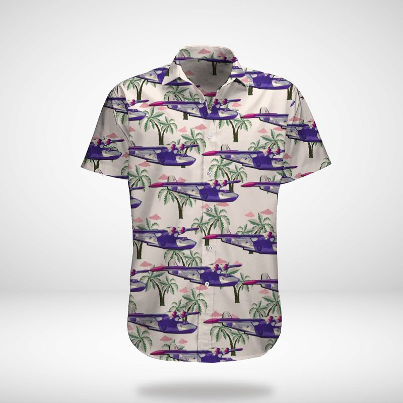 RCAF Historical Aircraft Consolidated Canso Hawaiian Shirt