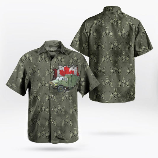 Canadian Army LSVW Military Truck Hawaiian Shirt