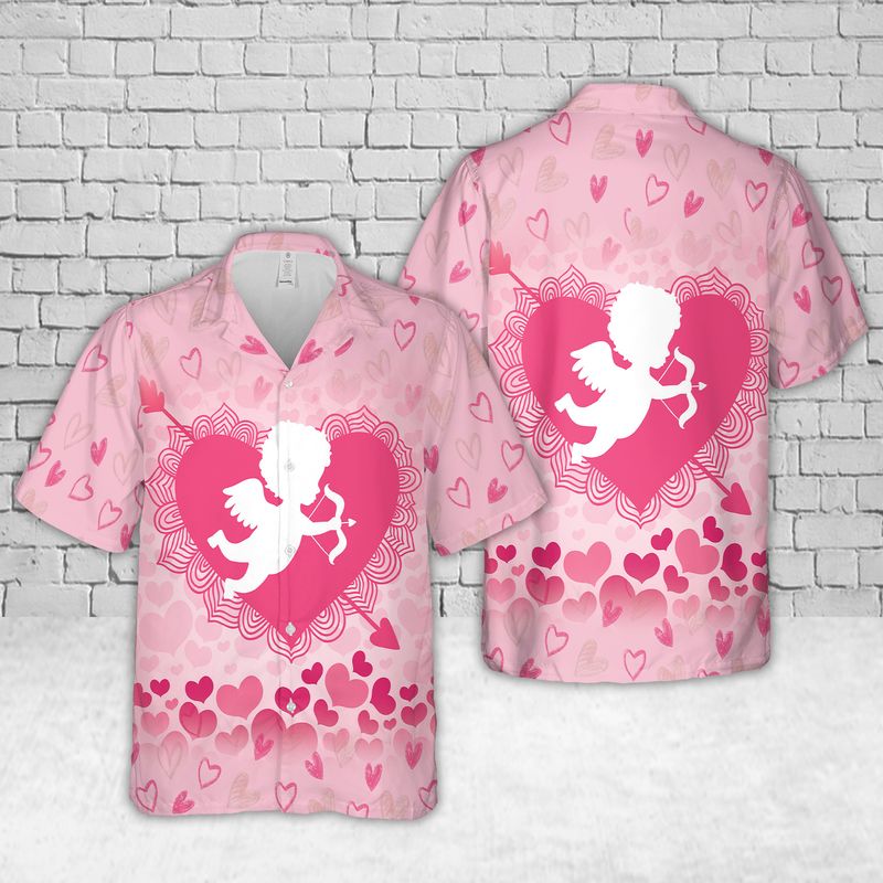 Valentine Love Cupid Hawaiian Shirt